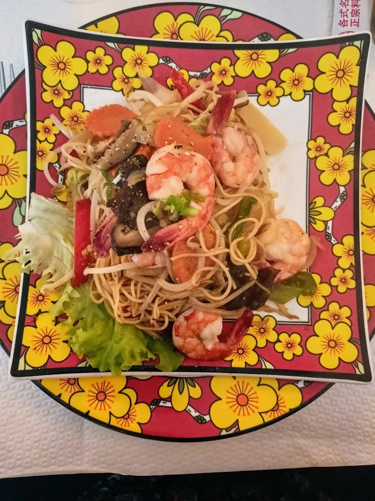 Nouilles Sautées Aux Crevettes